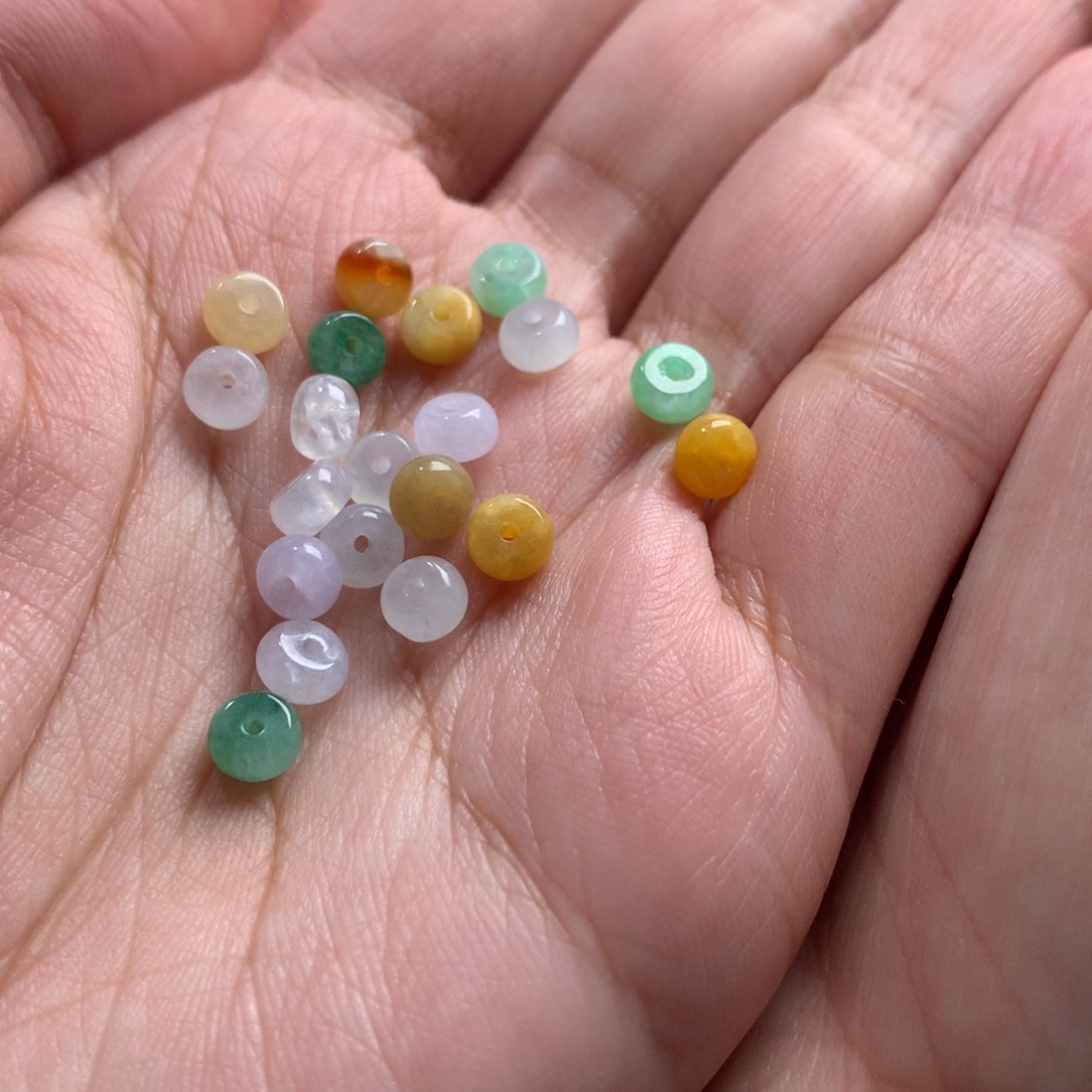 散珠翡翠哩多样性发货20颗