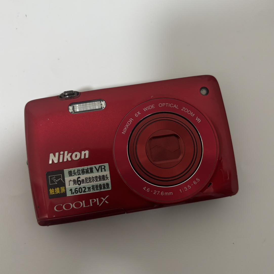 9新 Nikon/尼康 s4300红色1600w像素ccd相机带配件