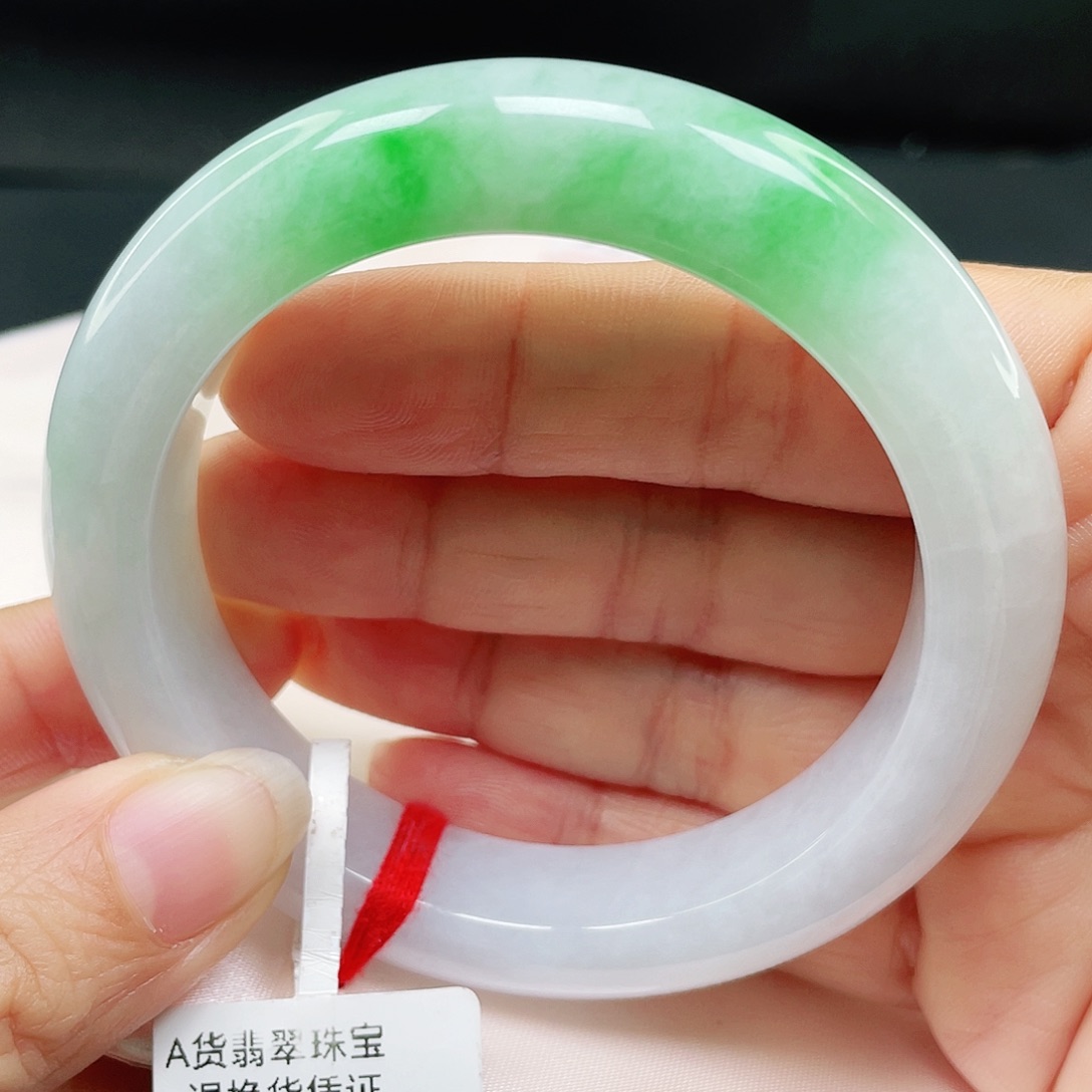 未镶嵌手镯翡翠正圈56。037
