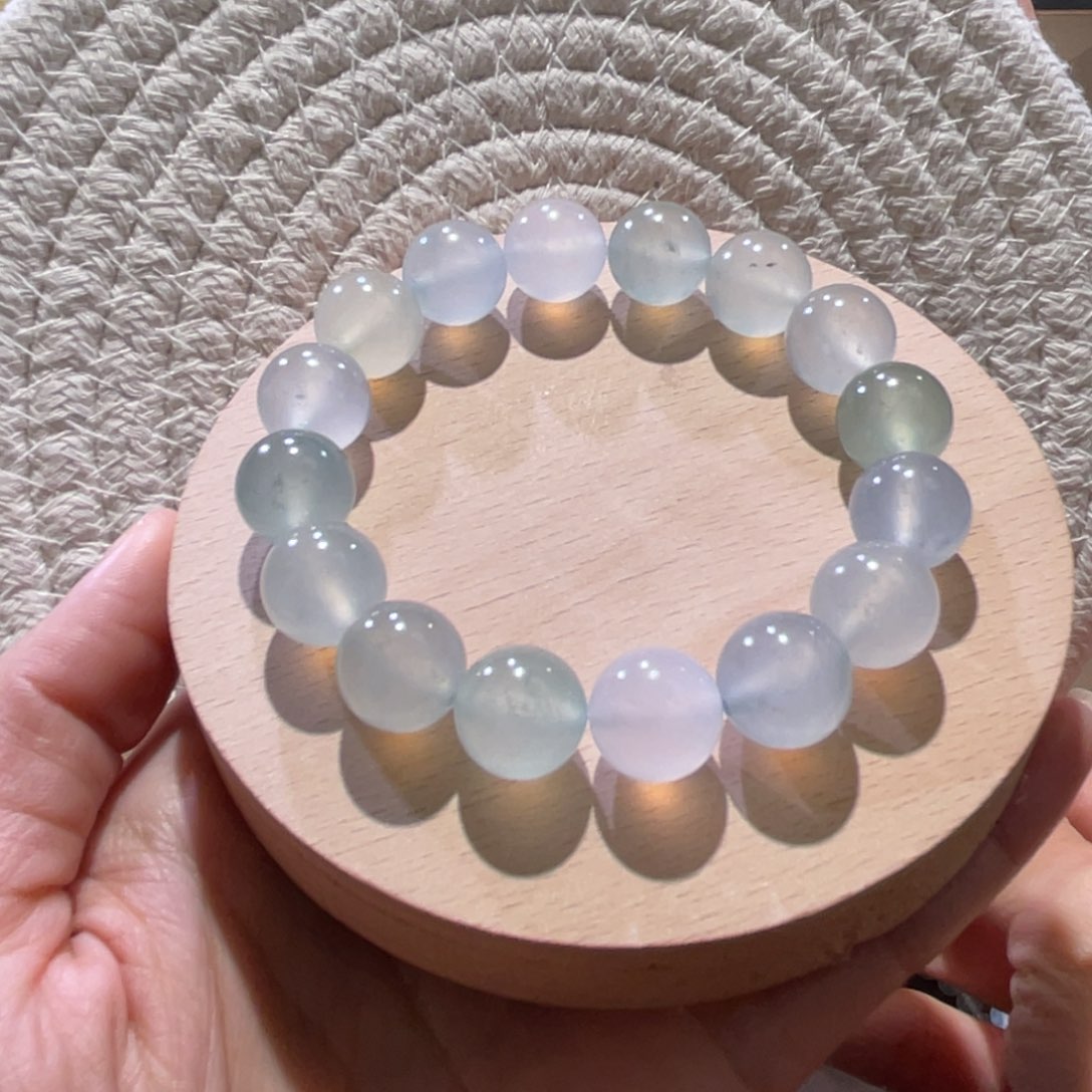 翡翠散珠天然缅a翡翠手串