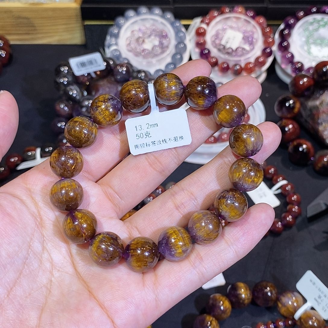 水晶手链未镶嵌§***月13.2mm左右