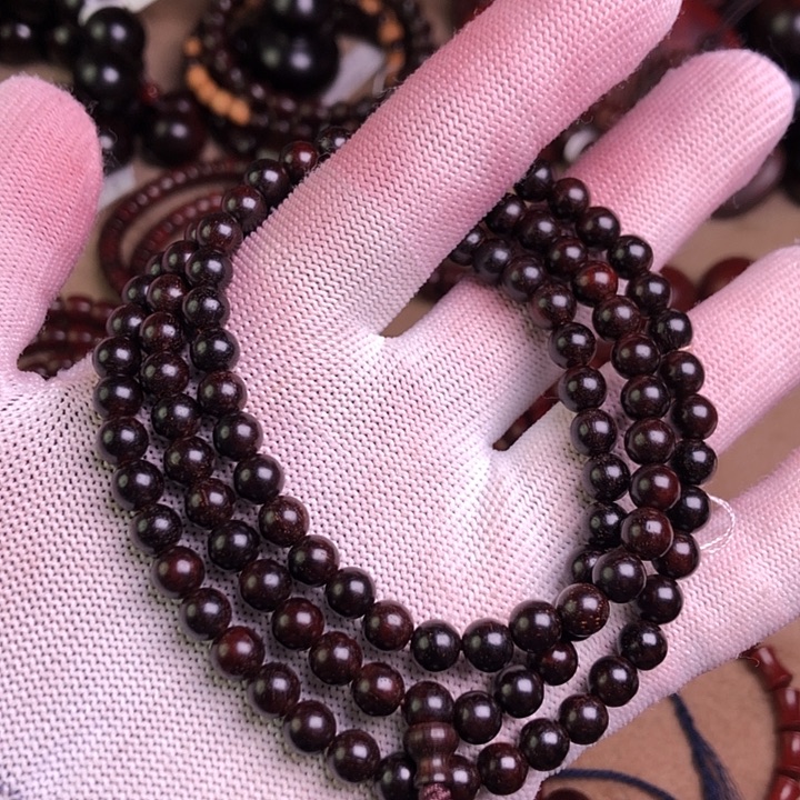 小叶紫檀手串/手链无胶无蜡6✖️108老料带星