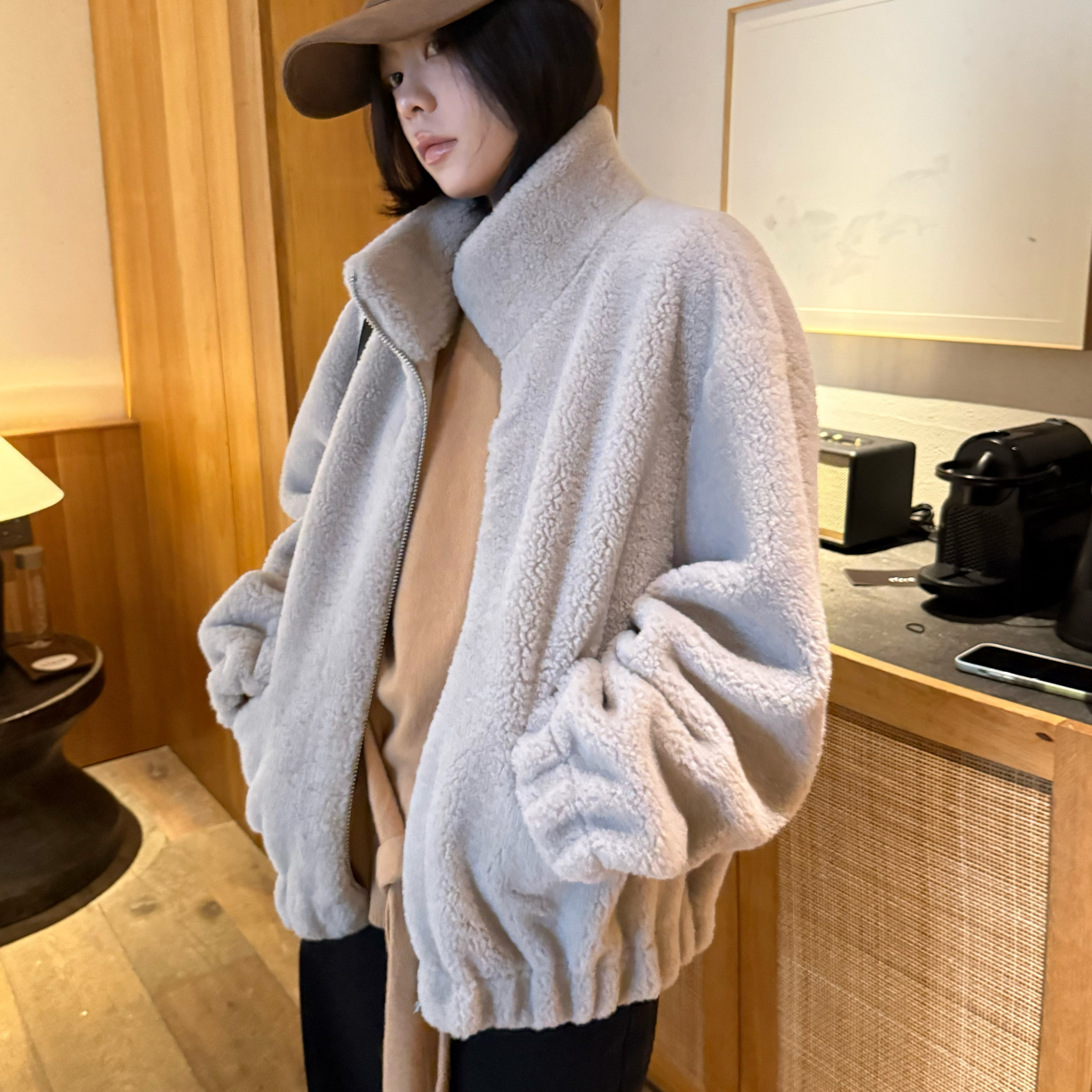 XIAOMEIZI暖软呼呼毛外套90364