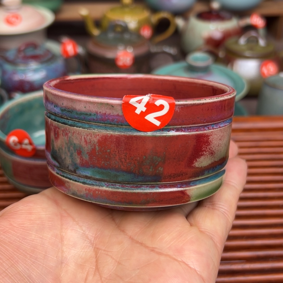 手工制作钧窑茶器