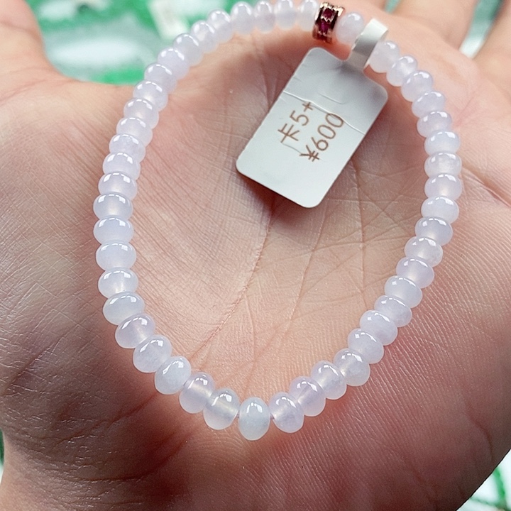 翡翠手链未镶嵌卡5+