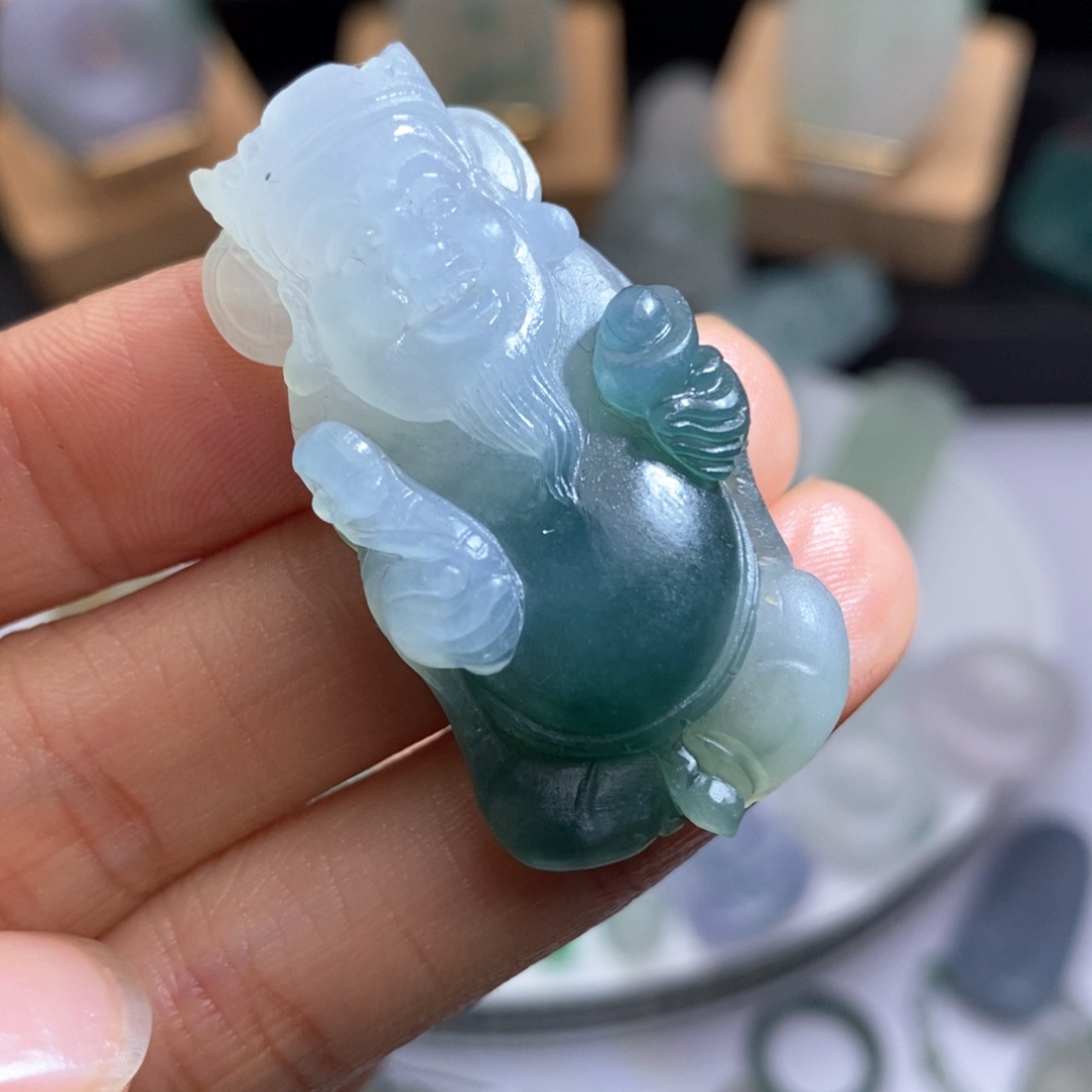 定制翡翠未镶嵌财神