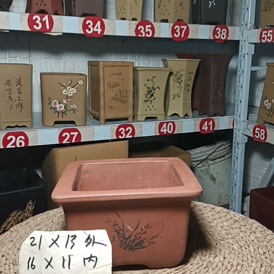红陶陶瓷盆景花盆