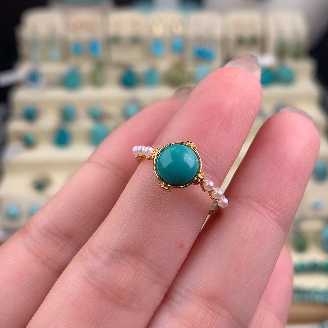 绿松石未镶嵌戒指