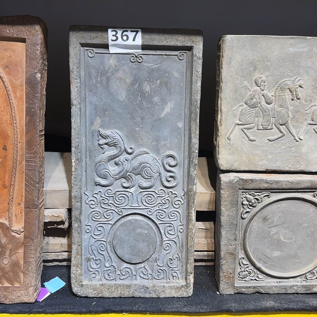 老砖后刻干泡茶台