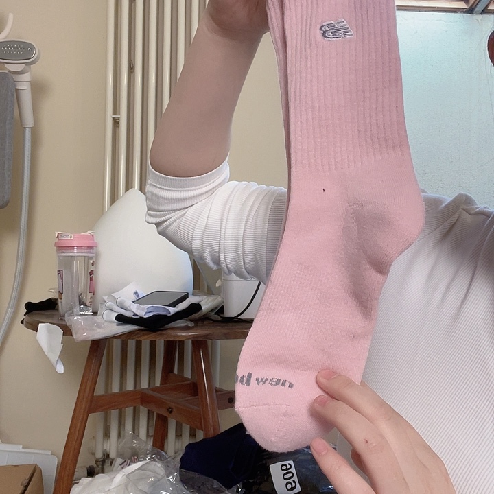 三醋酯纤维多百伦粉色袜子随单发725