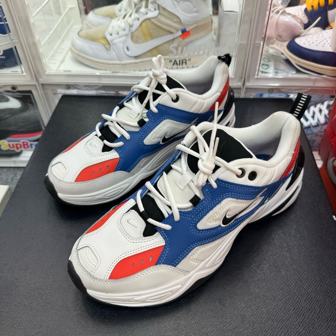 44码/NIKE M2K 白蓝红 球鞋/99新原盒/0906