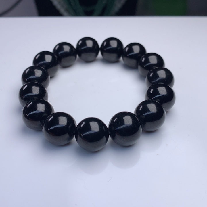 翡翠手串未镶嵌14mm！