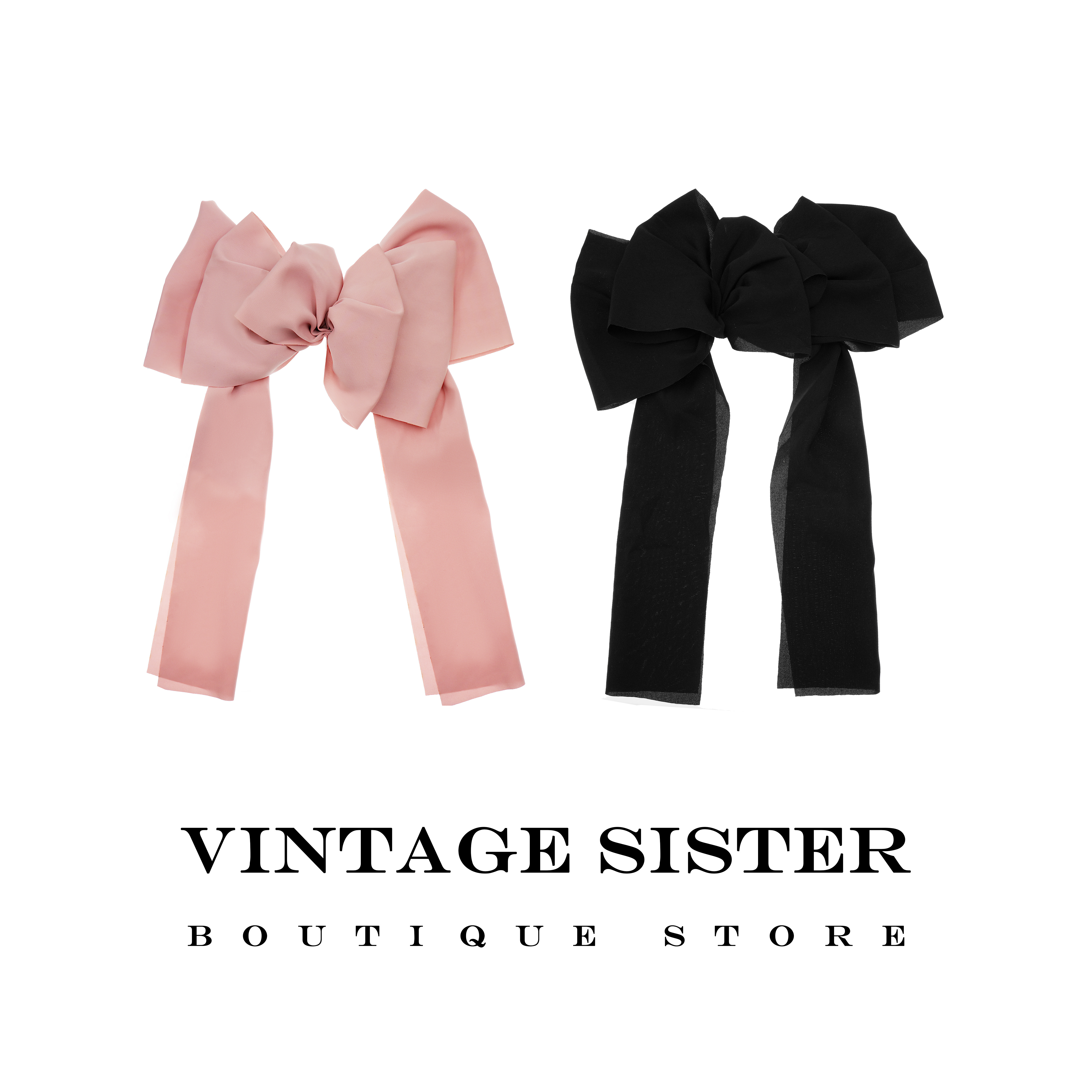 VINTAGE SISTER 8074【VTGSIS 推荐】蝴蝶结发夹甜美一字夹百搭可爱