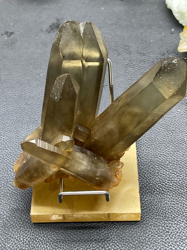 稀有黑水晶簇茶水晶天然原石矿石标本客厅玄关装饰摆件