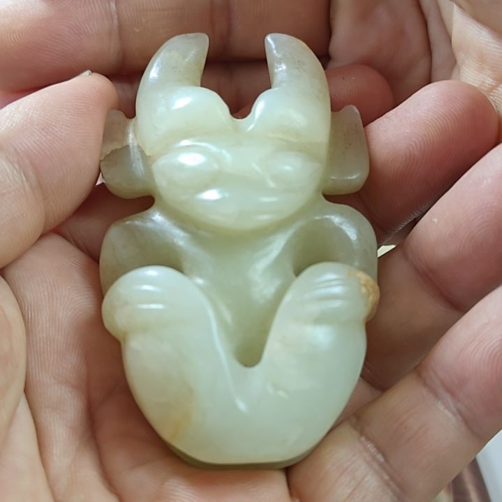 和田玉挂件未镶嵌包*