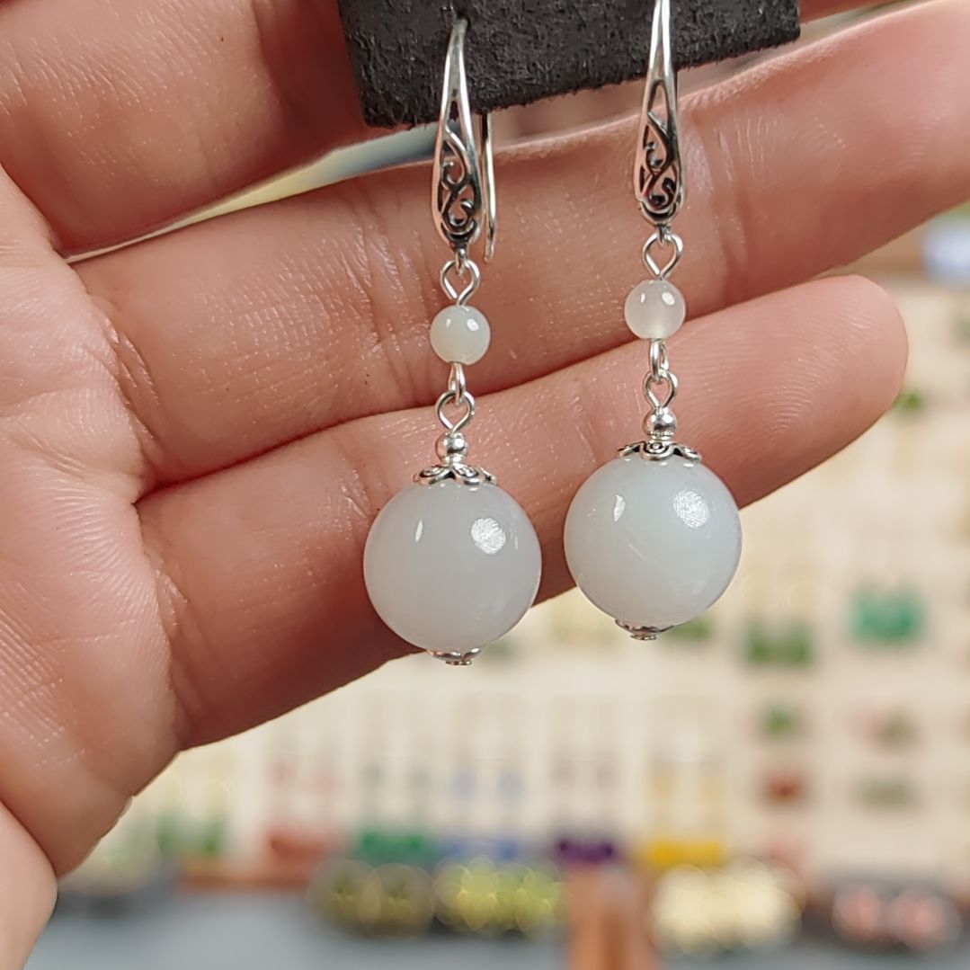 和田玉和田玉羊脂银S925镶嵌