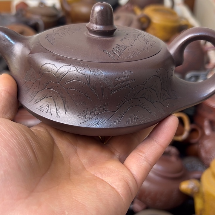 紫砂茶壶紫砂壶微瑕盖子毛边