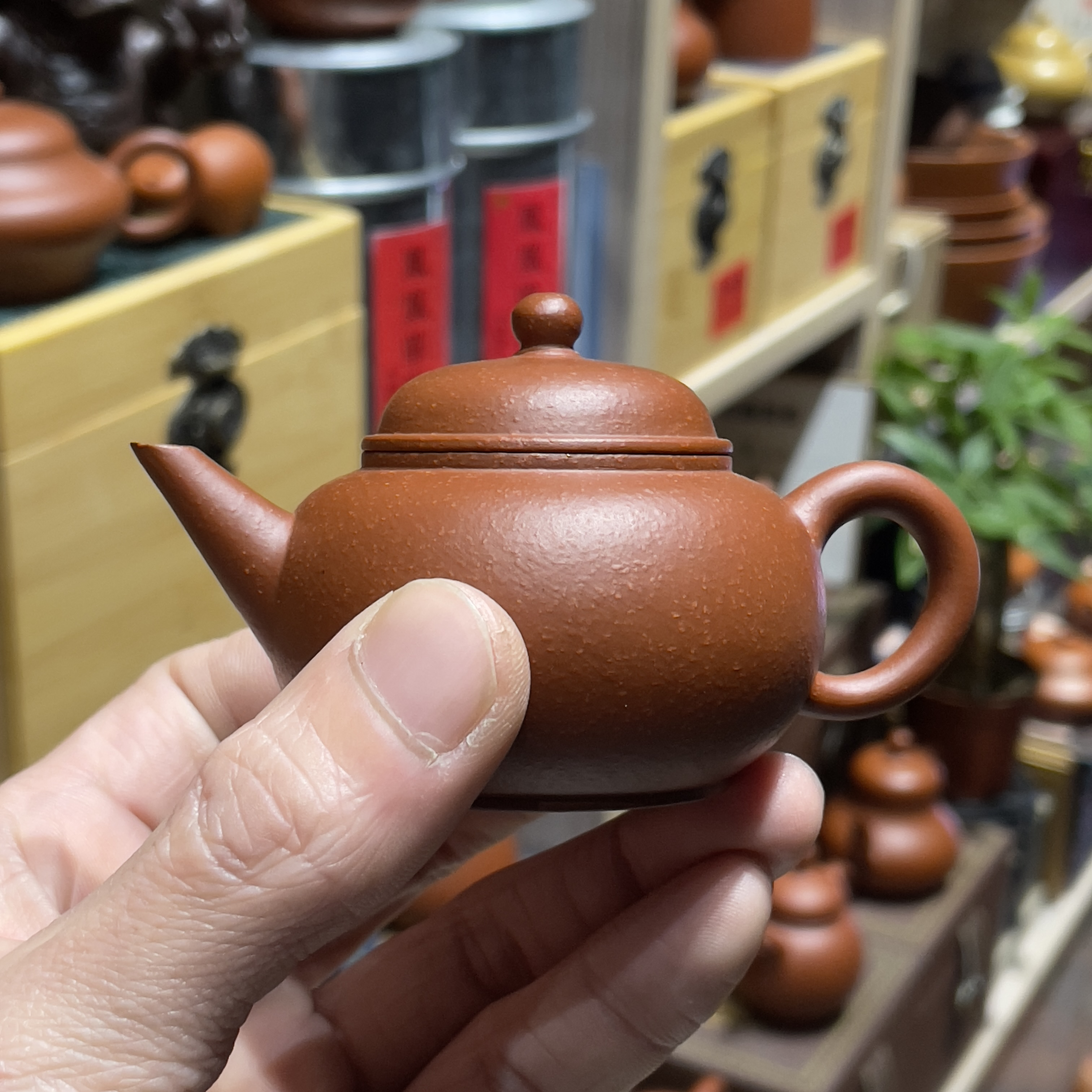 陈泽鱼籽朱泥，迷你小水平约60cc