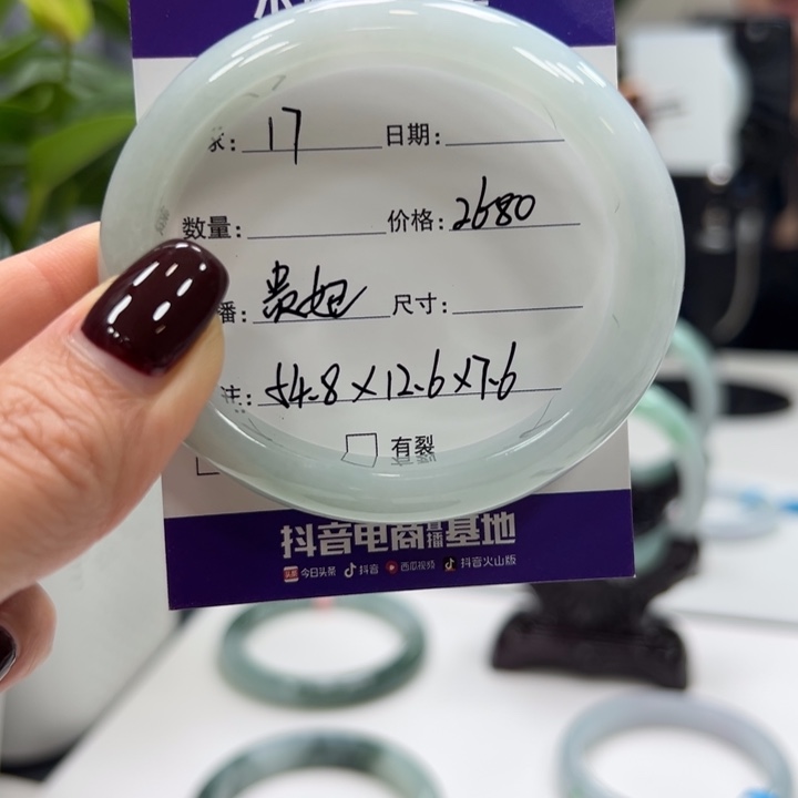 翡翠未镶嵌手镯17                   