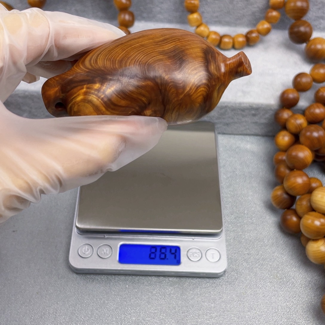 柏木（崖柏）太行崖柏黑油把把壶