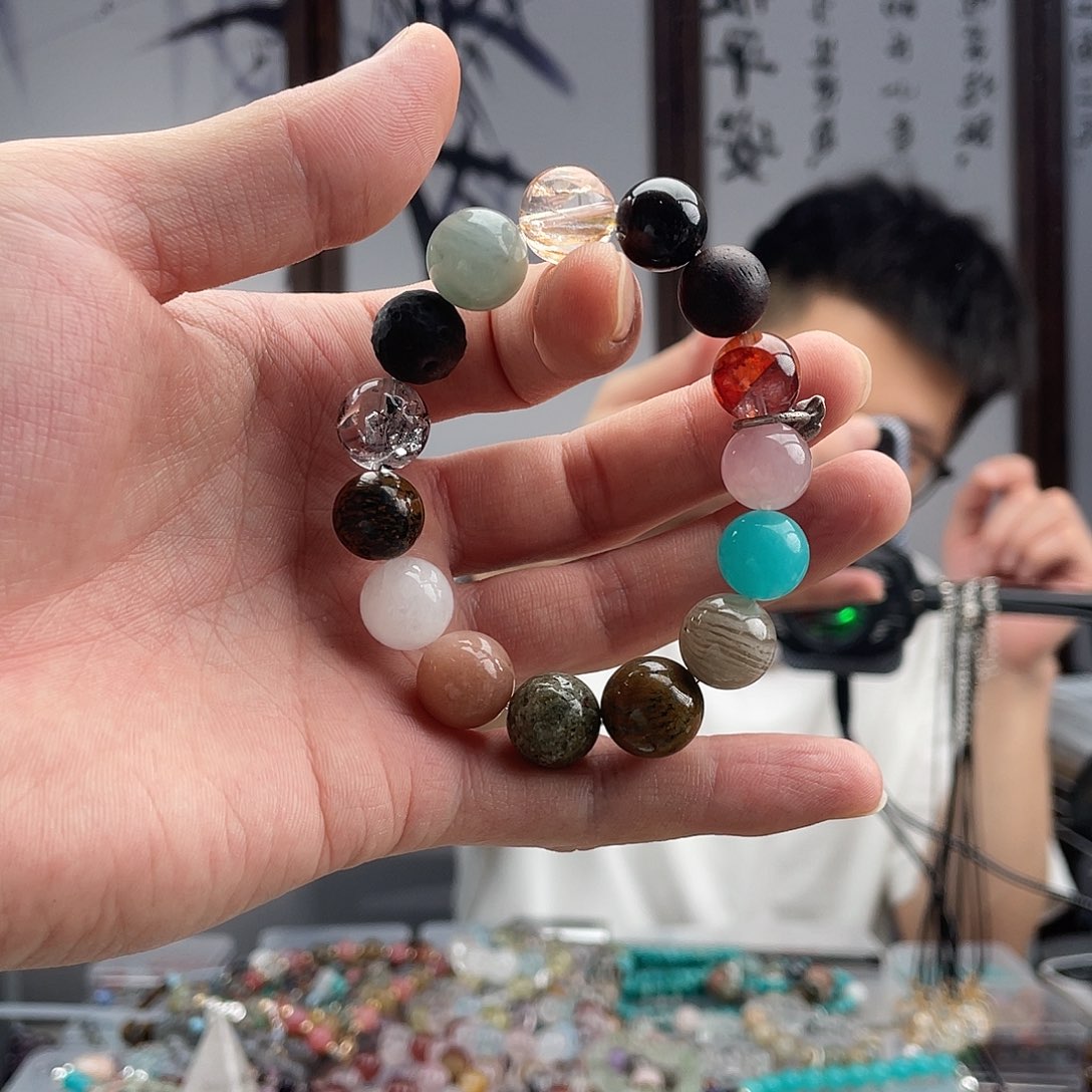 水晶手链未镶嵌多宝古色古香
