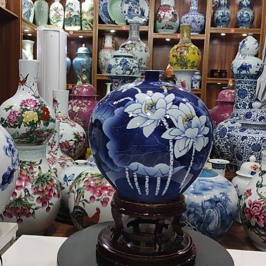 瓷片景德镇陶瓷花瓶子