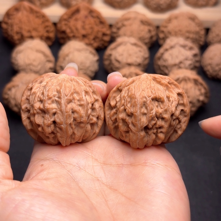 文玩核桃把件41磨盘