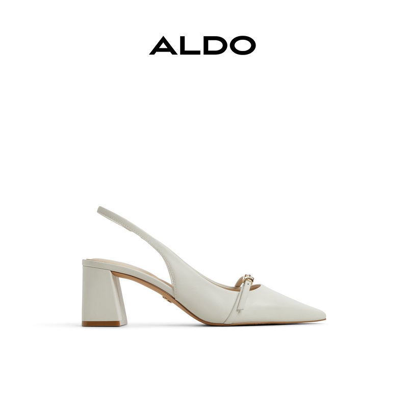  ALDO女士尖头凉鞋后空凉鞋牛粒皮粗方跟休闲ASFS25B90