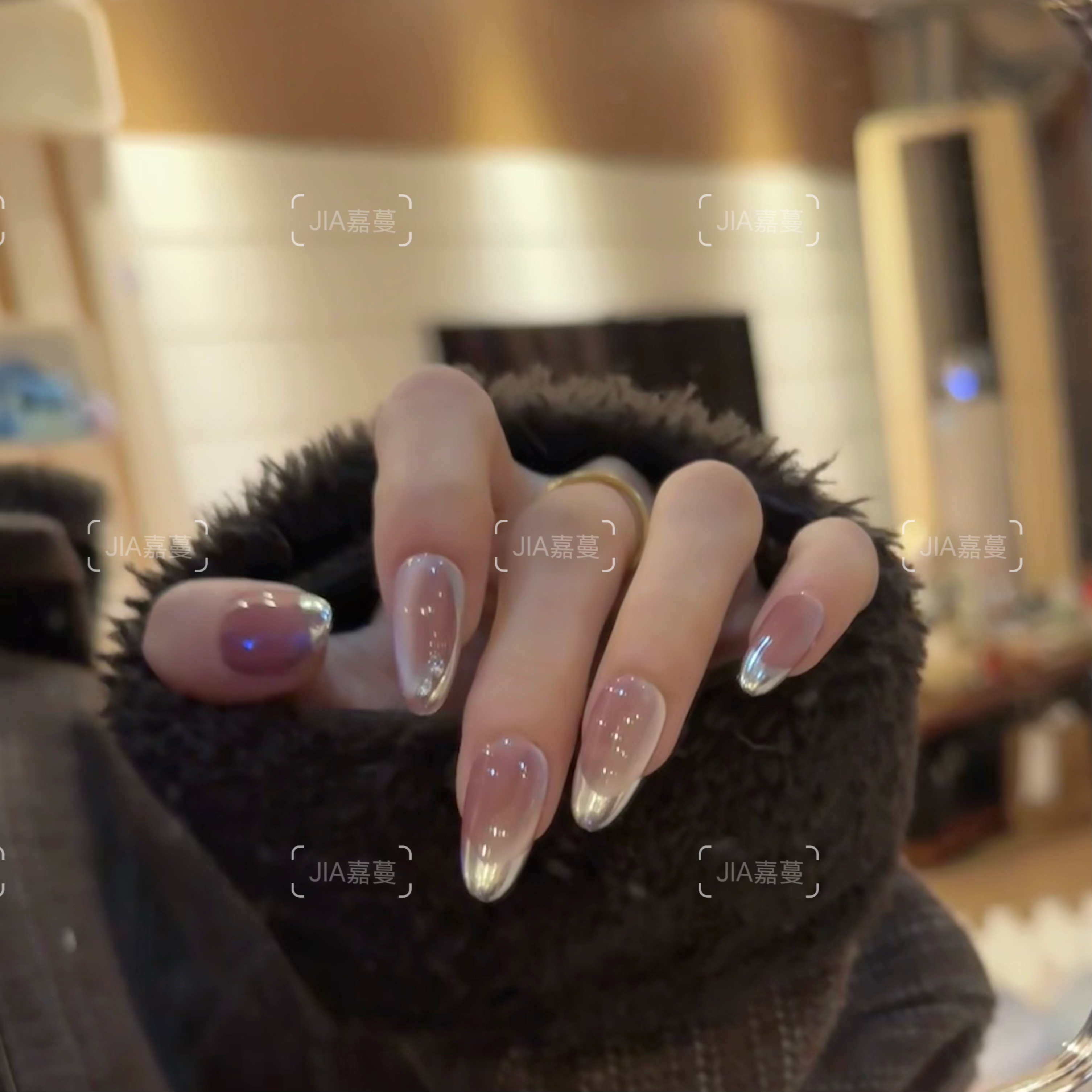 彩色魔镜（纯净版）现货纯手工穿戴甲新年美甲贴