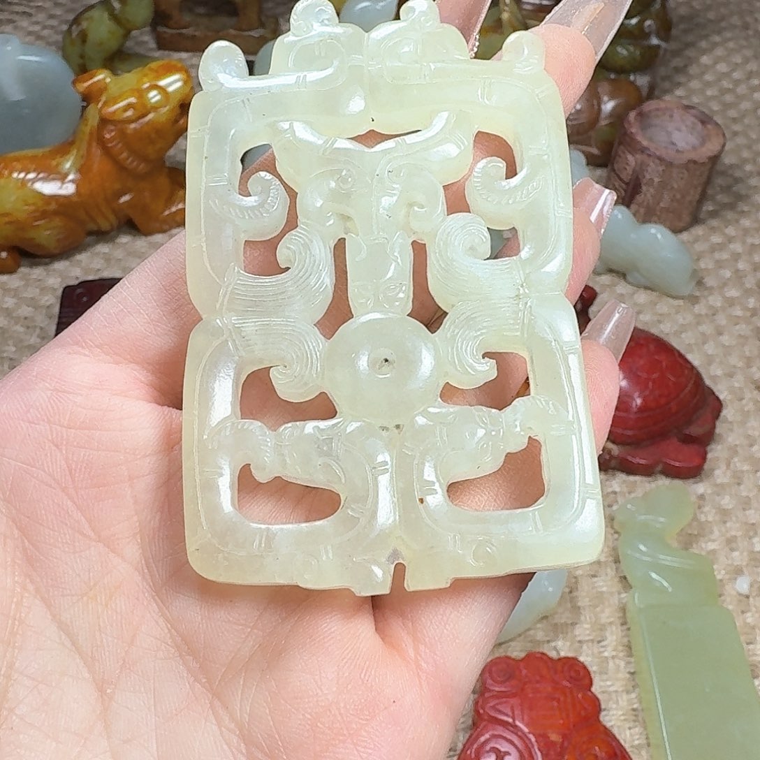 白玉菩提吊坠挂件