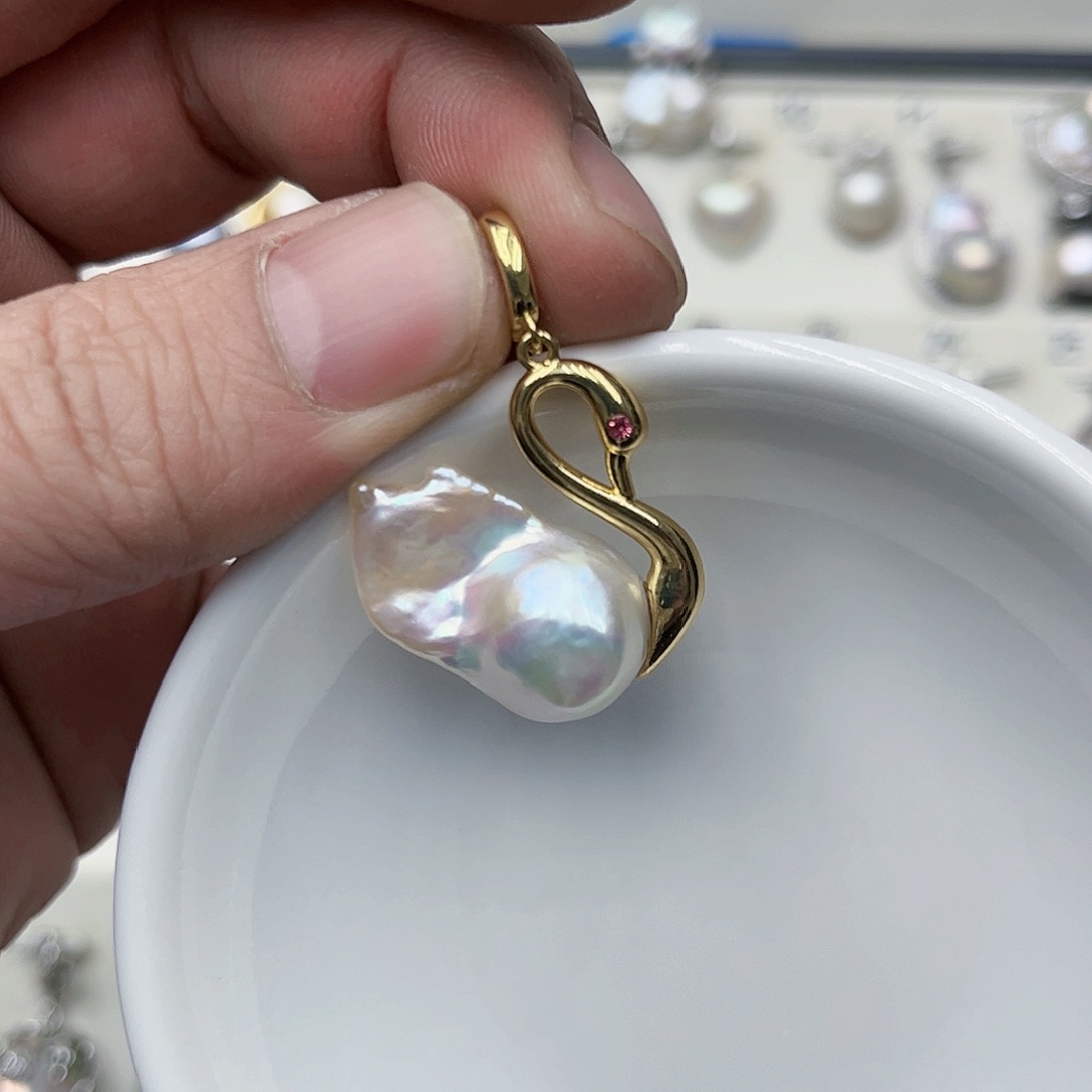 淡水珍珠吊坠(不含链)未镶嵌康*儿15