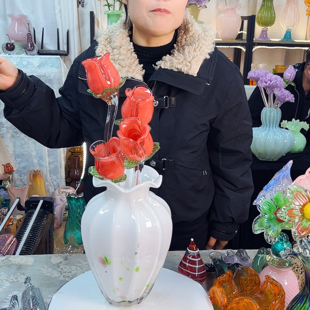 4花1瓶新年福利琉璃品瓶不完美