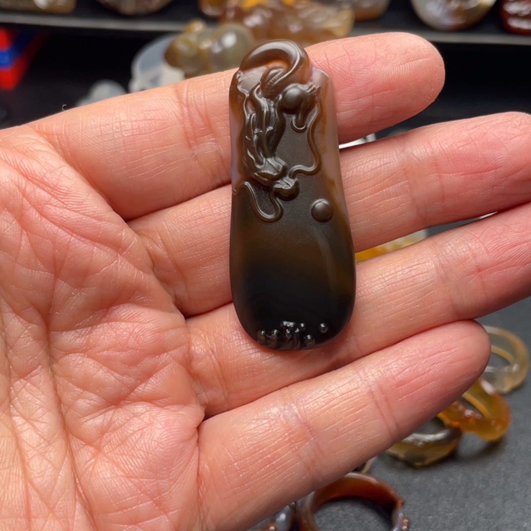 玛瑙/玉髓未镶嵌吊坠(不含链)