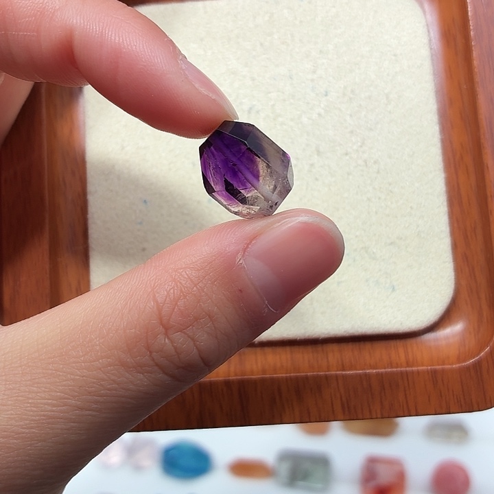 水晶银S925镶嵌珠宝半成品福利款 紫超七