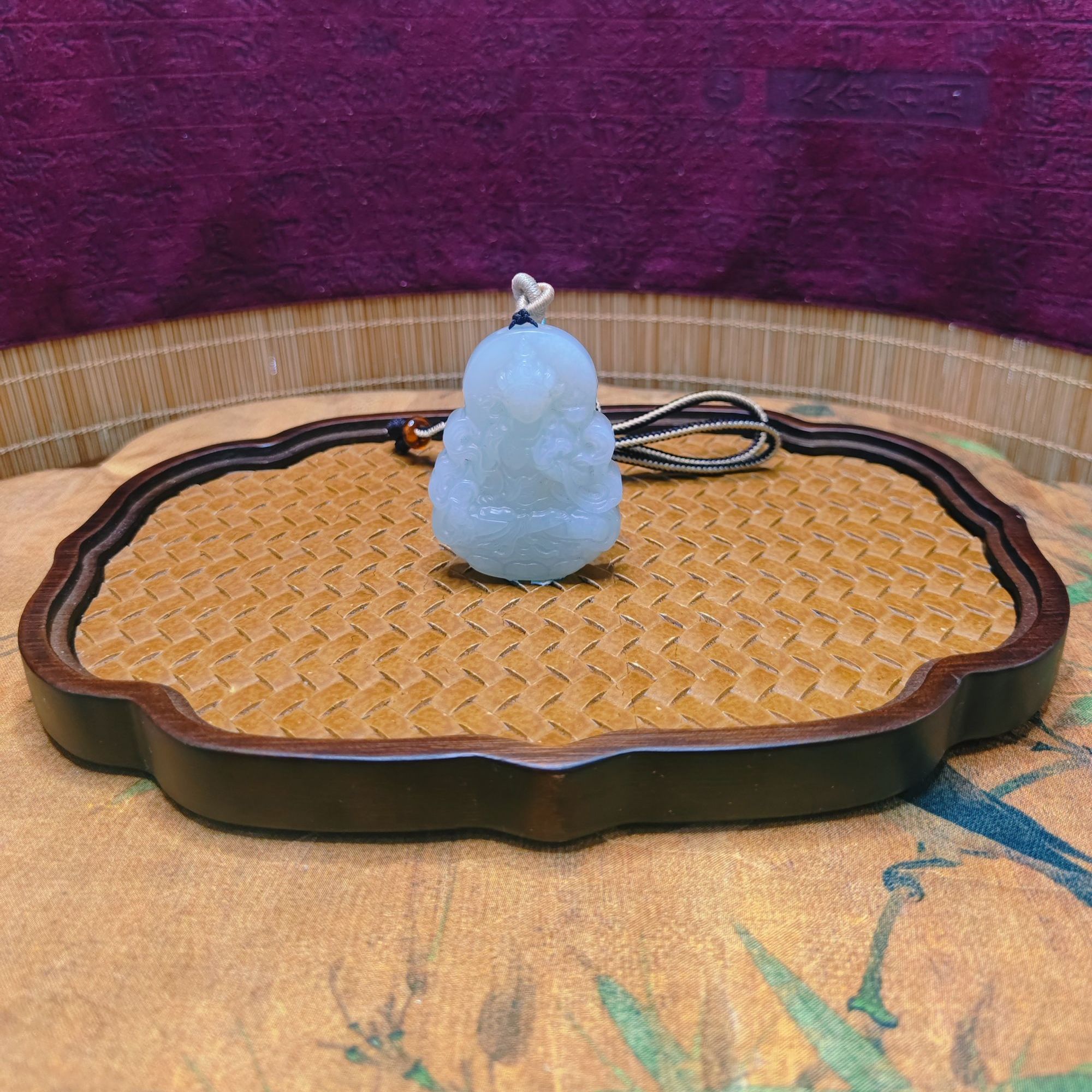 U和田玉度母吊坠0494