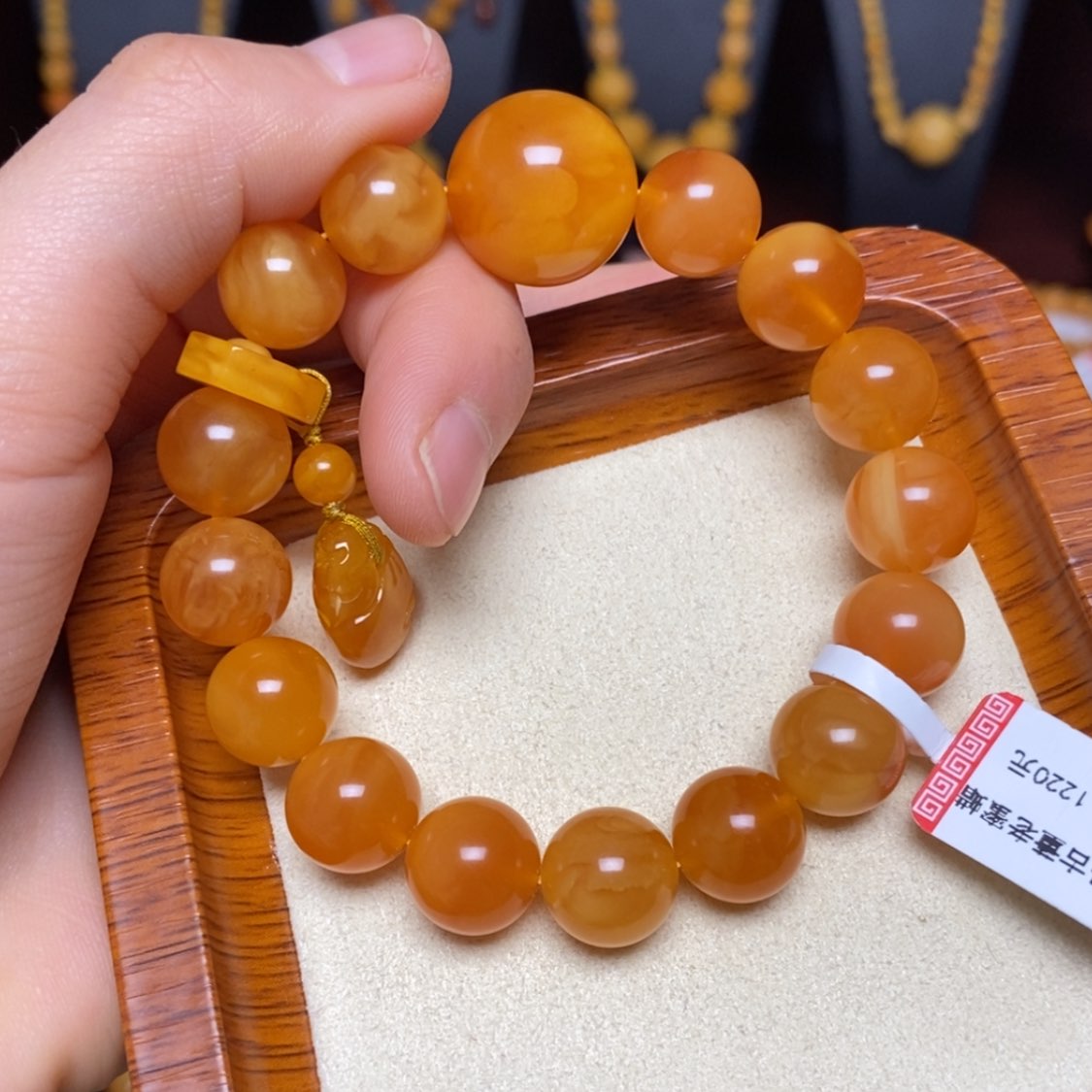 【闪购商品】蜜蜡手链未镶嵌手串