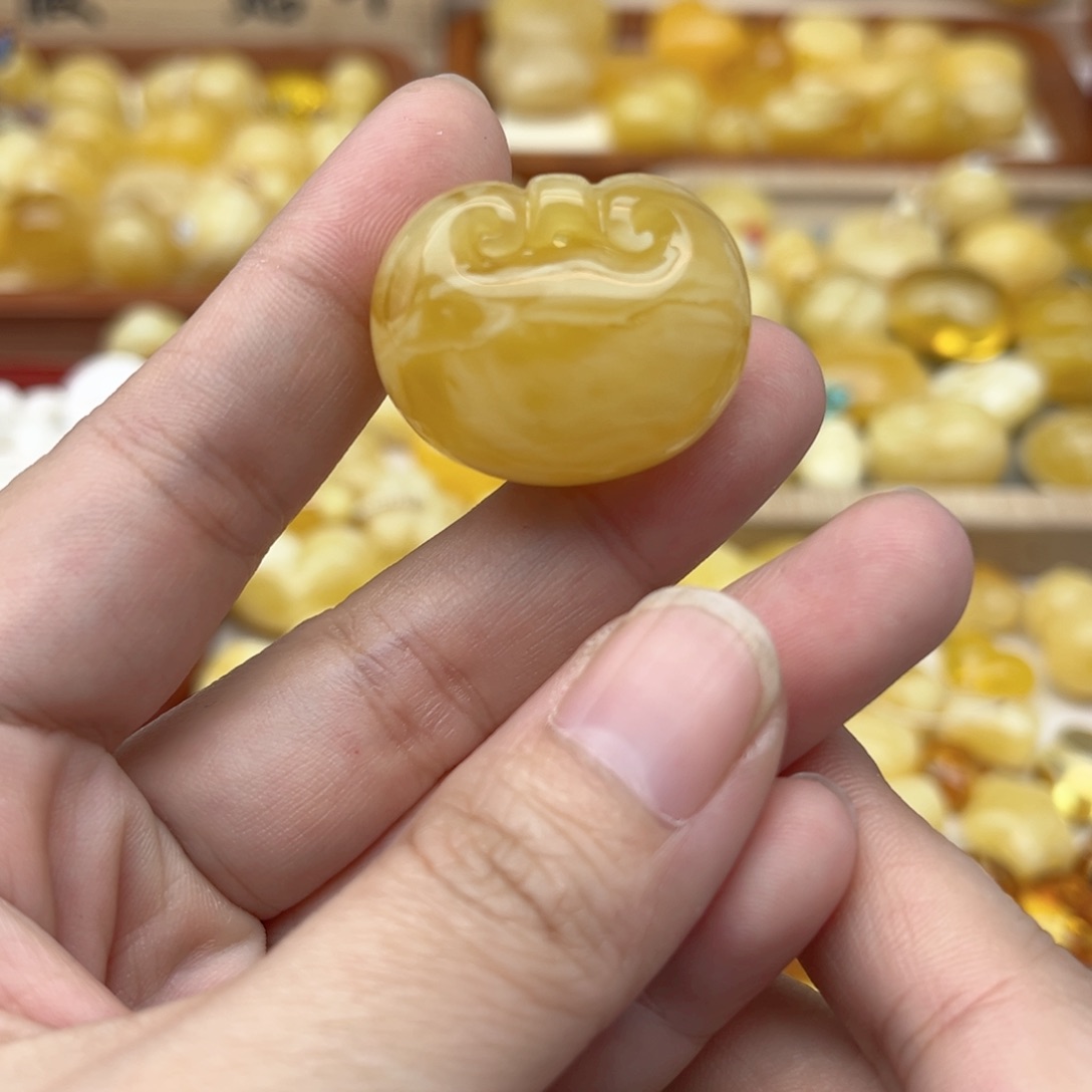 裸石蜜蜡未镶嵌天然