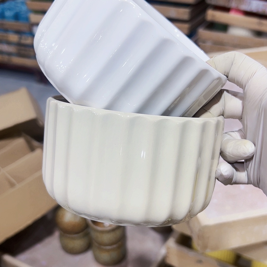 有孔，外贸尾单陶瓷花盆凑单10米包邮