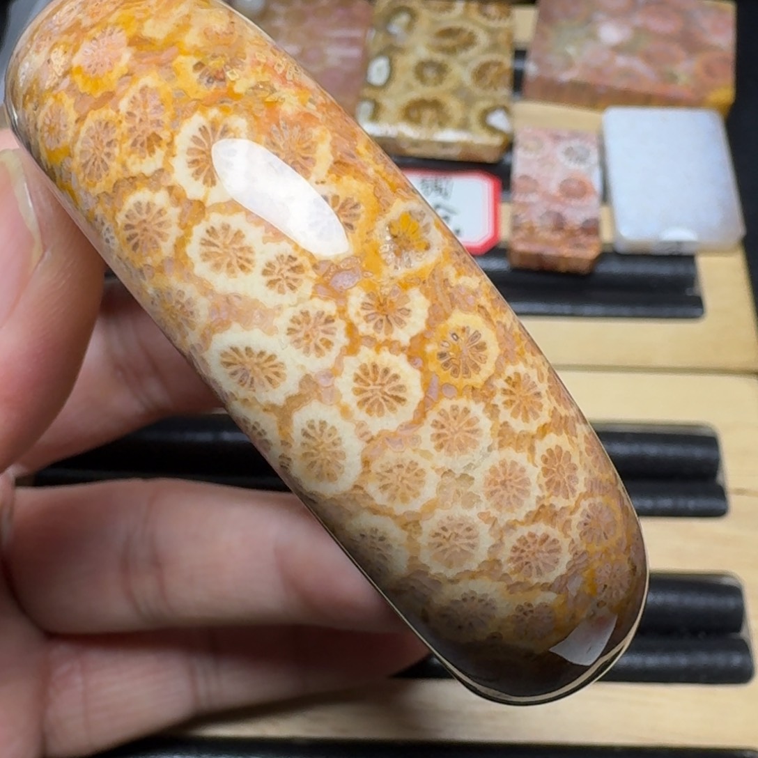 硅化玉纯天然色有机玉石未镶嵌57.5圈口