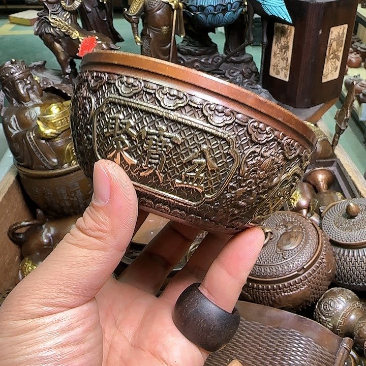 铜器办公室茶室摆件