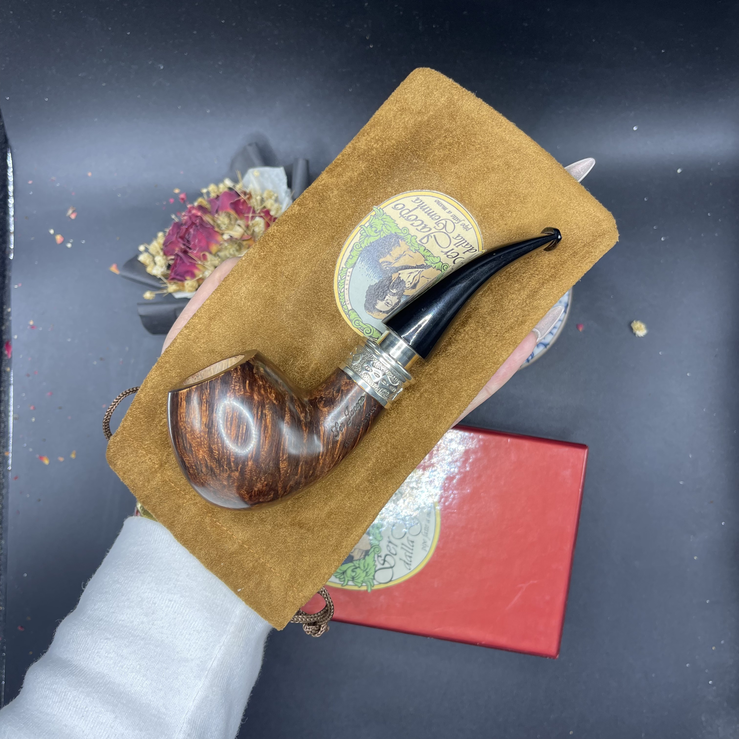 雅克博石楠木手工烟斗