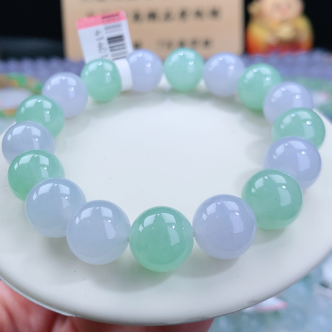 翡翠手链未镶嵌卡11.8
