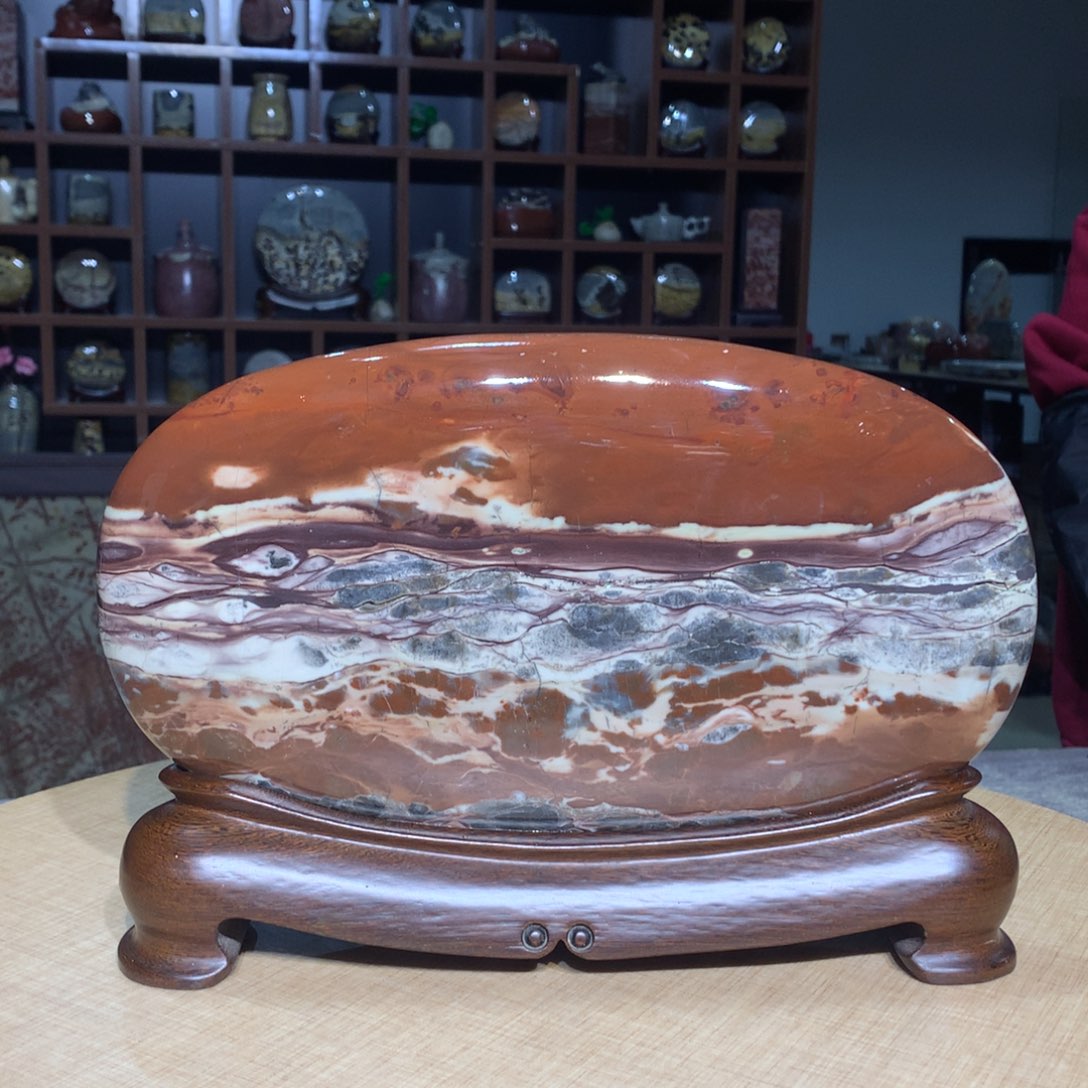 紫砂广西国画石，观赏收藏