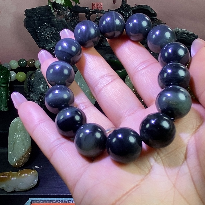 和田玉未镶嵌手链和田玉卡16