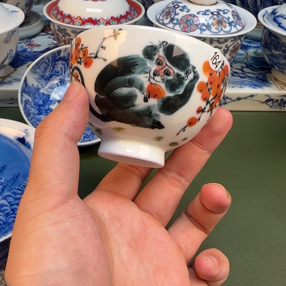 彦祖纯手工手绘茶具164