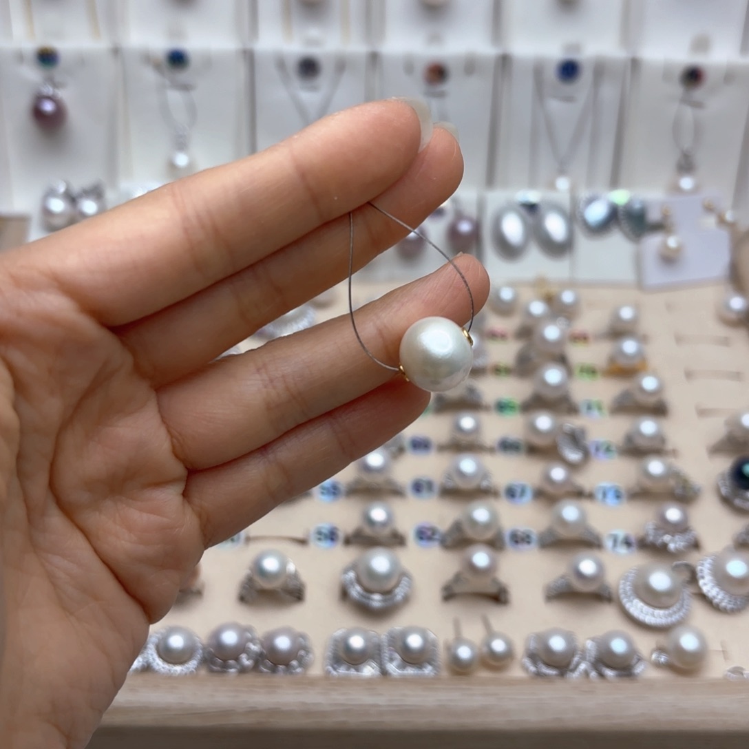 淡水珍珠颈饰银S925镶嵌