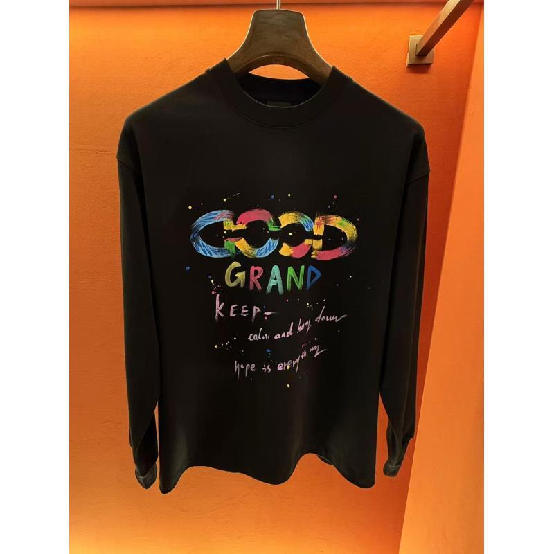 【304款手绘】男士秋冬新款小众潮牌T桖纯棉