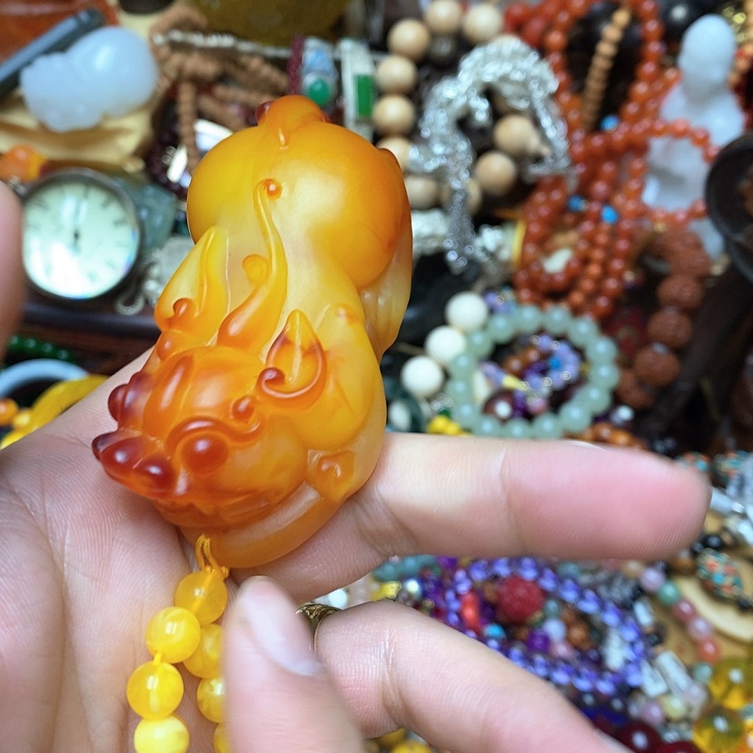 滴血莲花菩提吊坠