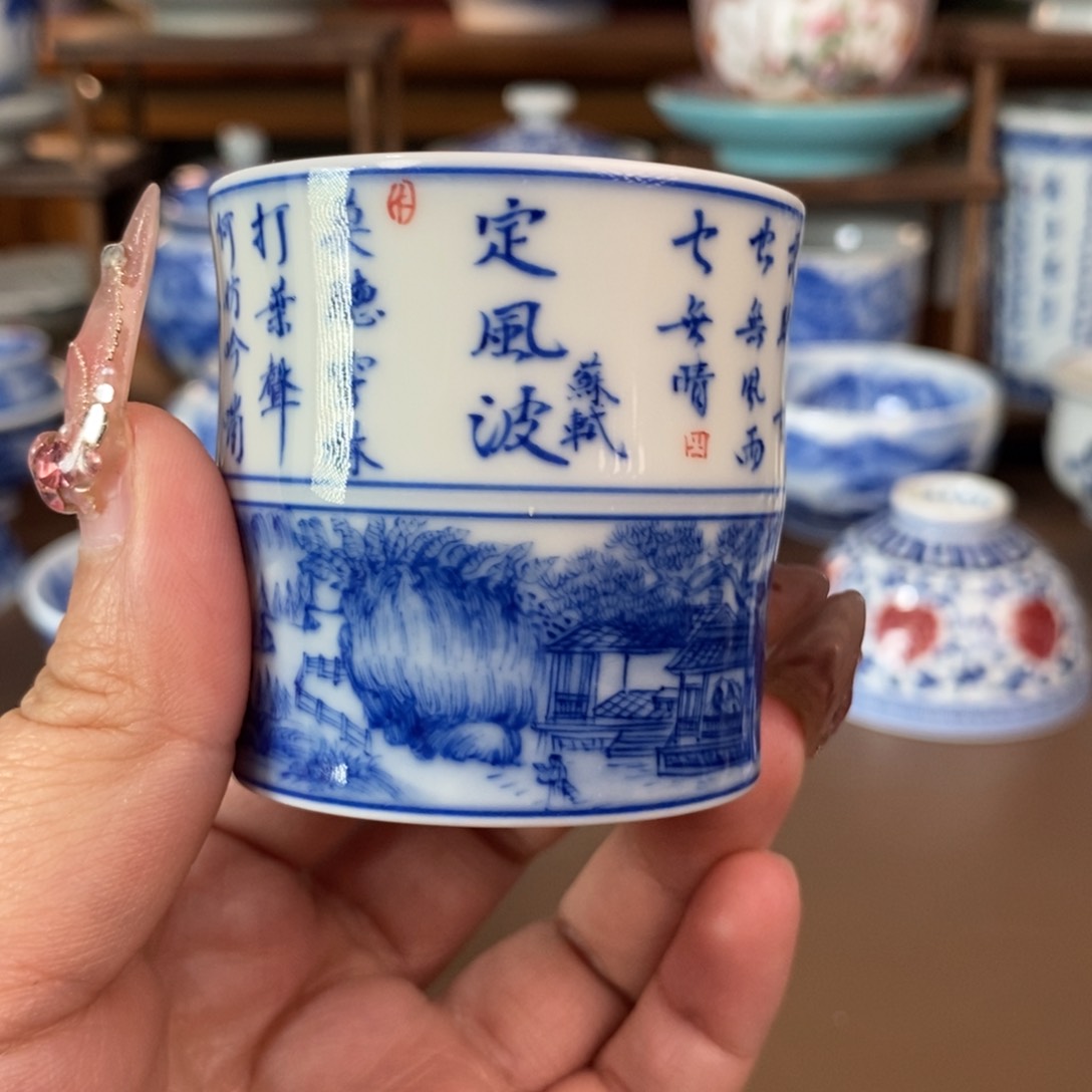 闲**事景德镇陶瓷手工手绘