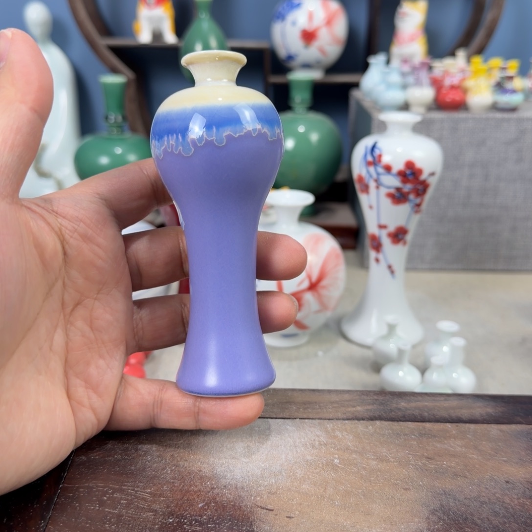 陶瓷手工小花器摆件